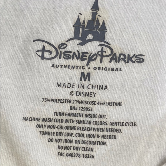 Disney Parks Princess Beauty and the beast Belle t-shirt caped sleeves size M - Picture 8 of 9